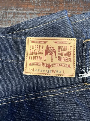 Bronson MFG - Postwar 1947 Levi’s 501 Repro Raw Selvedge Jeans - 34 New w/ Tags - Picture 2 of 15