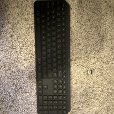 Logitech Wireless Standard Keyboard Plug  Play - Black, USB Receiver