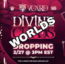 VCard Divine Chaos WORLDS First Edition Singles [Base/Holo]