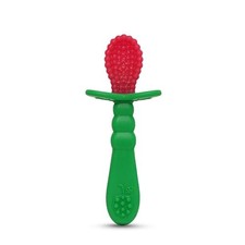 RaZ-Berry Baby Spoon/Baby's First Spoon / 100 Silicone Green/Red