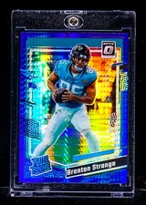 Brenton Strange RARE REFRACTOR COLOR MATCH PRIZM INVESTMENT ROOKIE CARD SSP. rookie card picture