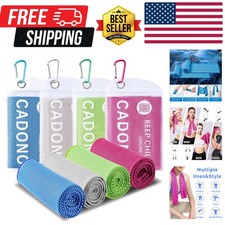 4 Pack Cooling Towel 40"x12", Soft Breathable Chilly Towel, Ice Towel, Microf...