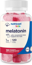 Sweet Strawberry Melatonin Gummies for Kids - 120 Count, 1mg Each 