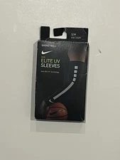 Nike Elite Dri-Fit UV Arm Sleeve Pair Men’s S/M, Black And White - New