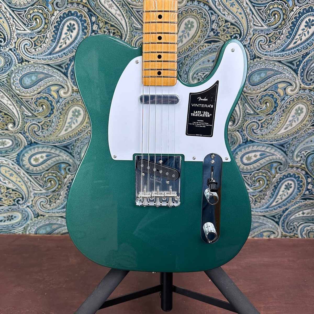 ギター fender 50s telecaster Fender Vintera III Late '50s Telecaster Sherwood Green Metallic w