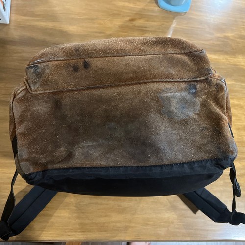 Vintage Eastpak Wildleder Leder Rucksack Made In USA 80er 90er Nr695 #695 - Bild 4 von 16