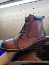 Thomas  Vine Tyrus Brown Leather Boots Men Size 14 NIB