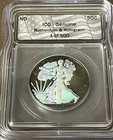 1943 Half Dollar ICG Genuine Ruthenium & Hologram Walking Liberty
