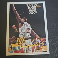 Topps 1995 Chucky Brown Houston Rockets #185 Base Set Basketball Trading Card