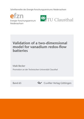 Validation of a two-dimensional model for vanadium redox-flow batteries Becker
