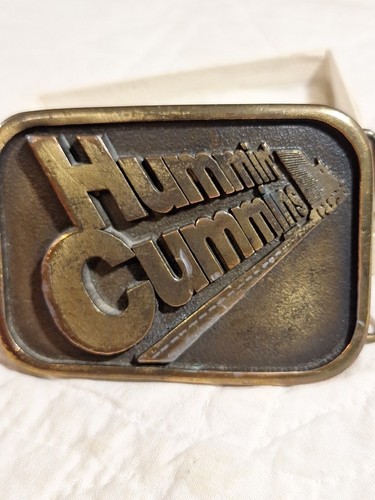 Fibbia cintura Hummin Cummins camionisti motore diesel promo vintage anni 80 invernali assoc. - Foto 2 di 5