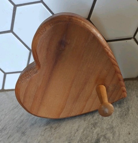 Espositore da parete picchetto rovere vintage cuore arte decorazione cottage nucleo anni 90 retrò casa gancio - Foto 12 di 13