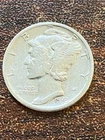 1943 D MERCURY SILVER DIME A VERY FINE COIN PLUS A SURPRISE  SILVER COIN