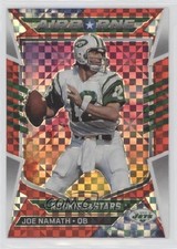 2022 Panini Rookies & Stars Airborne Red Plaid Prizm Joe Namath #AI-24 HOF 0nr3