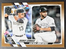 2021 Topps Update Alan Trejo Jordan Sheffield #US16 Rockies Gold /2021
