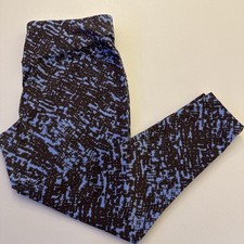 Terra  Sky Women  s Leggings Size 1X 16W-18W Blue/Brown NWOT