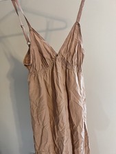 VTG Y2K Victoria's Secret Pink Silk Camisole Cami Spaghetti Straps Women's Small