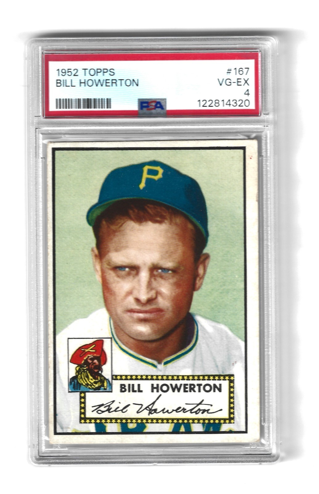 1952 Topps Baseball #167 Bill Howerton PSA 4