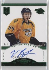 2013-14 Panini Dominion Rookie Auto Emerald 4/5 Victor Bartley #125 1p0