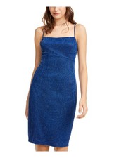 JUMP Womens Spaghetti Strap Above The Knee Party Sheath Dress