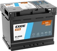 Exide EL600 Start-Stop EFB 12V 60Ah 640A Autobatterie inkl. 7,50 € Pfand