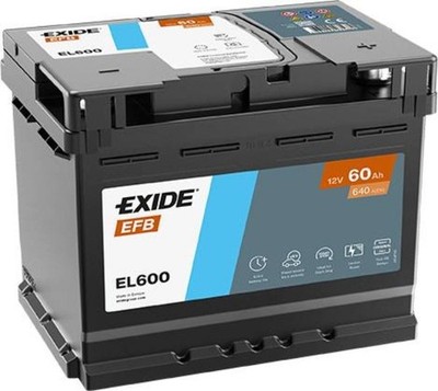 Exide EL600 Start-Stop EFB 12V 60Ah 640A Autobatterie inkl. 7,50   Pfand