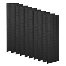10 Sheet 1200 Pcs 10x10mm Self Adhesive Mirror Mosaic Tiles Sticker, Black