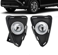 Fog Lights Compatible With 2016 2017 2018 RAV4 Fog Lamps Assembly Halogen Bulbs