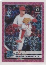 2019 Donruss Optic Rated Rookies Pink Velocity Prizm 174/199 Griffin Canning 2l4