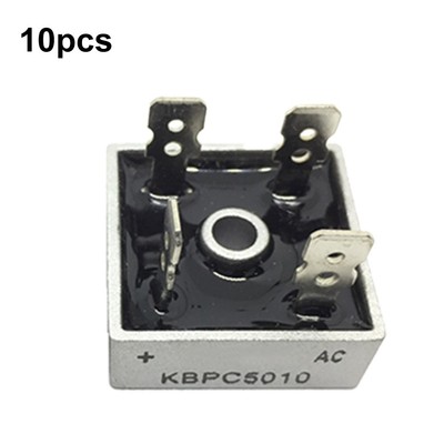 10er Set KBPC5010 Hochstromtragfähigkeit Brückengleichrichter verfügbar