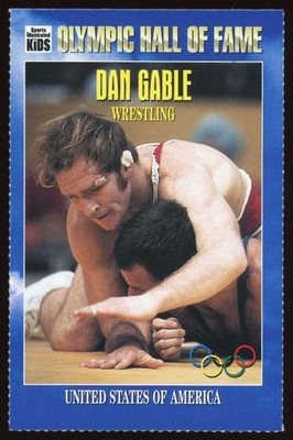 1996 Sports Illustrated for Kids DAN GABLE Olympic Hall of Fame Card #39 SI NM+!