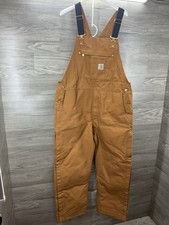 NWT Carhartt Loose Fit Firm Duck Bib Insulated Men Overall XL Reg OR6672-M