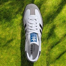 Adidas Samba OG Sneaker Trainers White Black Leather Casual Uk Size 8 Mens