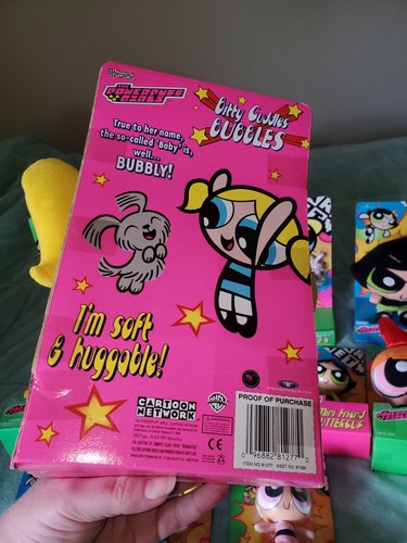 PR6 1999 Cartoon Network Lot Powerpuff Girls Bitty Cuddles Plush Mini Pool Party - Afbeelding 18 van 20