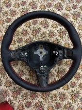 Volante Alfa Romeo Gt e 147 Ricostruito Con Vera pelle Cuciture Rosse 
