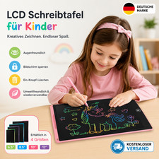 LCD Schreibtafel Kinder 6.5/8.5/10/12 Zoll Zeichenbrett L&ouml;schfunktion LCD Pad