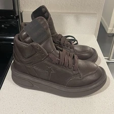 Converse Rick Owens X DRKSHDW TURBOWPN Mid Mens 6.5 Womens 8 Brown Sneakers