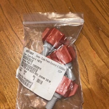 BRAND NEW LOT OF 3 COKE BAG IN BOX BIB CONNECTORS 3/8” RED CC-BIB
