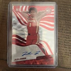 Jalen Johnson 2021-22 Panini Revolution Red Asia Auto Rookie RC Color Match 🔥