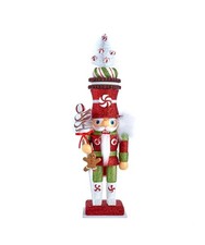 Kurt Adler 13.5-Inch Hollywood  Candy Soldier Nutcracker 13.5in, Multicolor