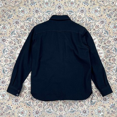 S+, Size M] At Last & Co Butcher Products Heavy Wool Shirt Black