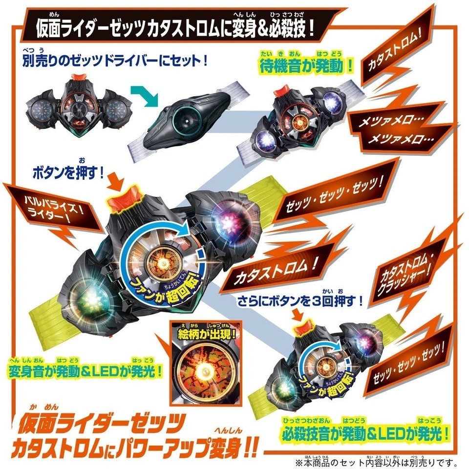Bandai Kamen Rider Zeztz DX Triple Zeztzer & Dualmare Capsem Set