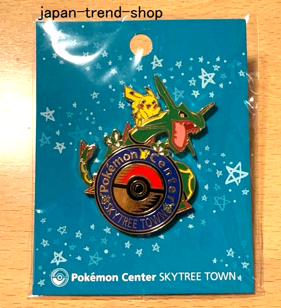 ポケモンセンター限定 サファイア PINS ピン Pokemon Center Tokyo SKYTREE TOWN Limited Pikachu Rayquaza Logo