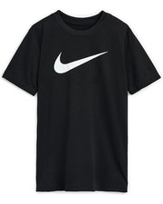 Size Small - Nike Boys Short Sleeve Swoosh Tee Black