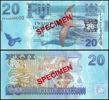 Fiji 20 Dollars, 2012 ND, P-117s, UNC, Specimen
