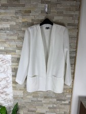 Vintage Jacques vert women’s size 16 white open smart jacket blazer