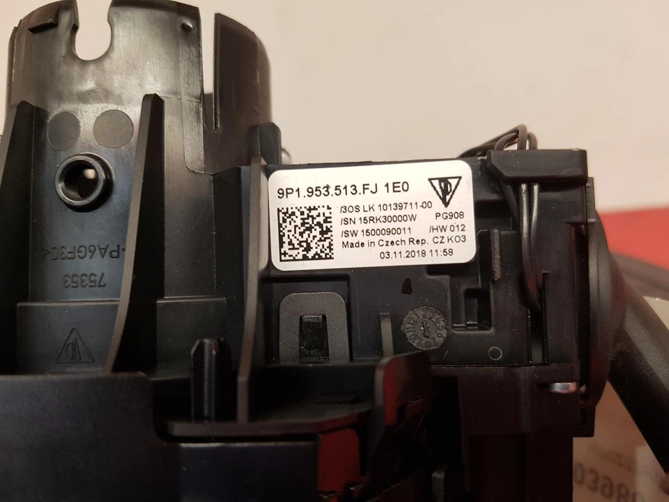 Interruptor de columna de dirección limpiaparabrisas indicador Porsche 911 2018 tallos Foto 3 de 4