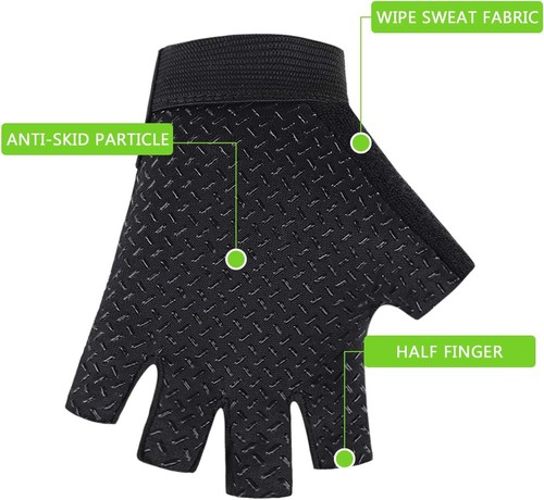 Kids Cycling and Fishing Gloves - Stylish Half Finger Design with Superior Grip - Picture 6 of 10