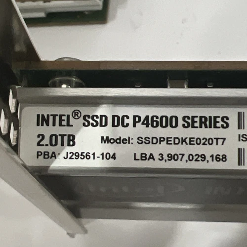 P4600 2.0TB Intel SSD DC P4600 Series 2.0TB NVME PCIE SSDPEDKE020T7 - Picture 6 of 6