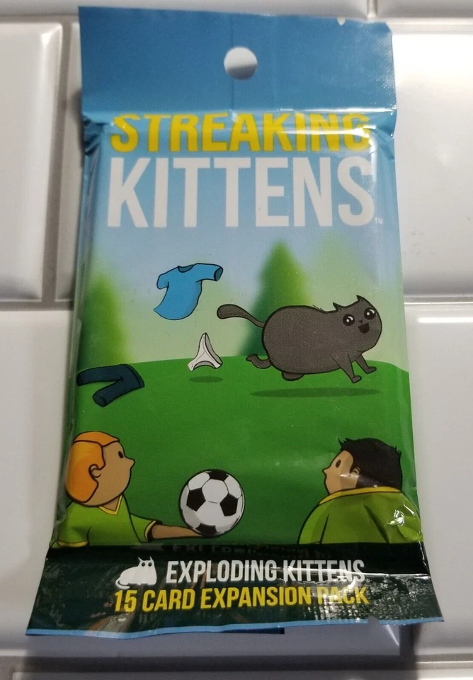Streaking Kittens Exploding Kittens Second Expansion 2-15 Card Packs New Sealed - Image 2 of 4